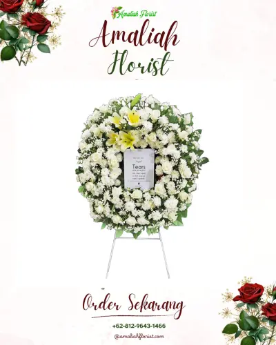 Krans Bunga Duka Cita di Kunciran Indah